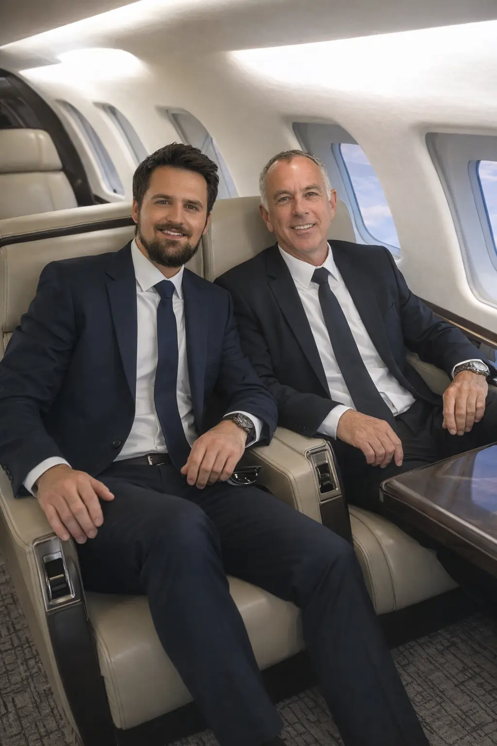 John and Jack travelling to deliver corporate training